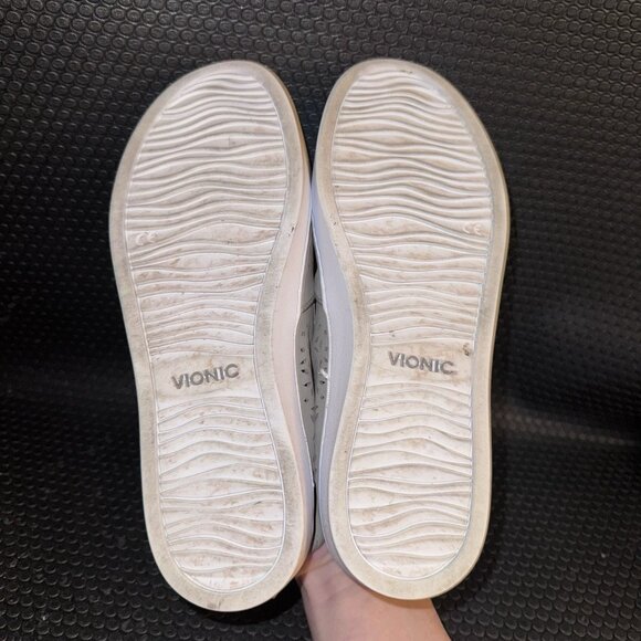 Vionic 356 Midiperf Grey Perforated Slip-On Comfort Casual Shoes Women Size 6.5 - Picture 7 of 8